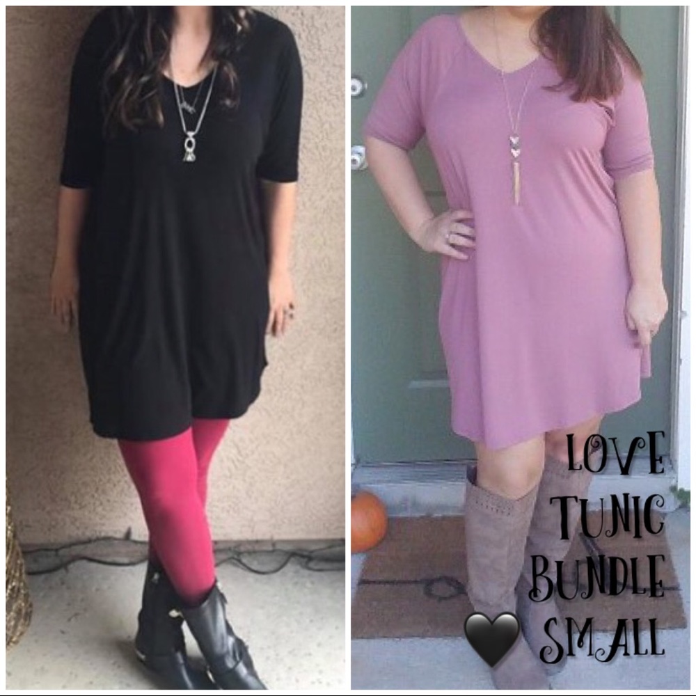 Agnes & Dora Love Tunic Bundle 💗🖤 Small